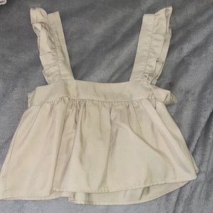Tan colored babydoll style top